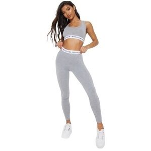 PRETTYLITTLETHING Grey Leggings